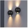 TRIO AVISIO - Wandlamp - Zwart mat - incl. 2x SMD 2W - Buitenverlichti...