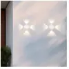 Trio Lighting Applique d'extérieur LED Avisio, blanc mat, à 4 lampes, ...