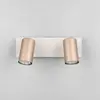 Trio Lighting Spot pour plafond Marley brun/gris clair 30 x 9 cm 2 lampes métal