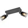 Reality Leuchten Spot pour plafond Cadiz, à 2 lampes, E14, anthracite