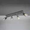 Reality Leuchten Spot pour plafond Cadiz, 4 lampes, E14, anthracite