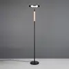 Trio Lighting Lampe sur pied LED Celeste chrome/bois 160 cm verre/méta...