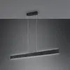 Trio Lighting Suspension LED Galway, noir mat, up/down, CCT, métal