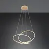 Trio Lighting Suspension LED Darvin longueur 84 cm, doré, métal, CCT