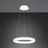 Trio Lighting Suspension LED Cardona, Ø 62 cm, blanc, CCT, métal