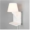 Trio Lighting Applique murale Comfort, blanc mat, métal, fiche, E14