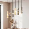 Trio Lighting Suspension Stream multicolore Longueur 100 cm 6 lampes. ...
