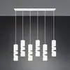 Suspension stream 6x3w gu10 blanc mat