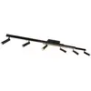 Trio Lighting Spot pour plafond LED Zeno, 6 spots, noir mat, métal
