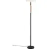 Trio Lighting Lampe sur pied LED Celeste blanc/marron 160 cm verre/mét...