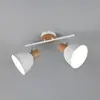 Reality Leuchten Plafonnier Delume, blanc, longueur 49 cm, à 2 lampes,...