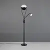 Trio Lighting Lampadaire LED Chris, noir, métal, lampe de lecture, var...