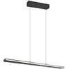 Trio Lighting Suspension LED Graham, noir, métal, up/down, CCT, variat...