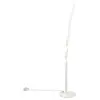 Reality Leuchten Lampadaire LED Ginko, blanc mat, métal, hauteur 110 c...