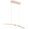 Reality Leuchten Suspension LED Ginko, sable, métal, longueur 79 cm