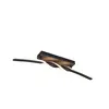 Reality Leuchten Plafonnier LED Ginko, noir mat, métal, longueur 79 cm