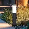 Lampe de chemin, acier inoxydable, noir, E27, IP44, H 45 cm