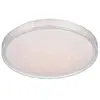 Reality Leuchten Plafonnier LED Varda, blanc, Ø 39 cm, télécommande