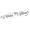 Plafonnier Led Plafonnier Lampe De Salon Chrome Blanc Neutre L 72 Cm