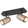 Trio Lighting Spot pour plafond Gillan, café, à 2 lampes, métal, GU10