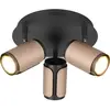 Plafonnier Spot Orientable En Métal Noir Mat D 30 Cm