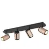 Trio Lighting Spot pour plafond Gillan, café, à 4 lampes, métal, GU10