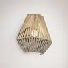 Reality Leuchten Applique rechargeable LED Lira, brun, fil de papier, ...