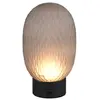 Trio Lighting Lampe à poser rechargeable LED Facette, gris fumé, USB, ...
