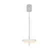Trio Lighting Suspension LED Keaton, gris clair, Ø 40 cm, métal, CCT
