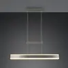 Trio Lighting Suspension LED Arcola, couleur nickel, 152 cm, variateur...