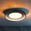 Trio Lighting Plafonnier LED Solea, noir mat, Ø 40 cm, plastique
