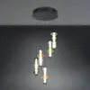 Trio Lighting Suspension LED Minerva, Ø 42 cm, multicolore, verre, CCT...