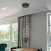 Trio Lighting Suspension LED Romeo, Ø 28 cm, noir, métal, à 5 lampes.
