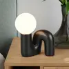 Lampe design, Lampe design en céramique pop Quinn Noir en Céramique, B...