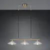 Reality Leuchten Suspension Eluna, transparent/laiton vieilli, 100 cm ...