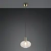 Reality Leuchten Suspension Elvezia, transparente, Ø 26 cm, verre, E27
