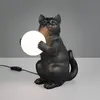 Lampe de table Reality GATIO noire, dimensions 30 x 30 x 16 cm, noire