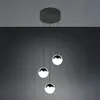 Lampe Pendante À 3 Lampes Senta Chrome Rond - R33553306