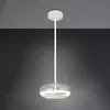 Trio Lighting Suspension LED Tarsia, blanc mat, Ø 40 cm, verre
