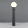 Trio Lampe De Jardin Sphérique 80 Cm Mures Anthracite Avec Capteur - 4...