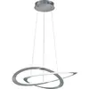 Suspension 2 Cercles Led Oakland Nickel Mat Dimmable Trio Lighting