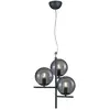 Suspension, Suspension en verre et métal Pure Gris en Metal Trio