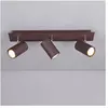 Trio Lighting - Marley bar 3 spots rust metal cylinders l. 48cm 802400324