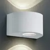 Reality Leuchten Applique Double Faisceau Led Rosario Blanc H15 cm IP44 Trio Lighting