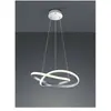 Reality Leuchten Suspension LED Course, nickel mat, 3.000 K, Ø 60 cm, métal