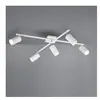 Trio-Leuchten Trio Marley Barre de spot de plafond moderne à 5 lumières, blanc