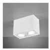 Trio - Biscuit Cubo Plafonnier Blanc 2 Spots Orientables GU10 Lighting