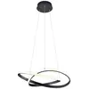 Reality Leuchten Suspension LED Course, noir, 3.000 K, Ø 60 cm, métal
