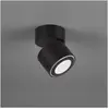 Trio Lighting Trio Taurus Downlight Moderne En Saillie Noir Mat 3000k