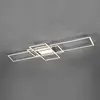 Trio Semi Plafonnier LED Moderne 60W Nickel Mat 3000-6500K Télécommande